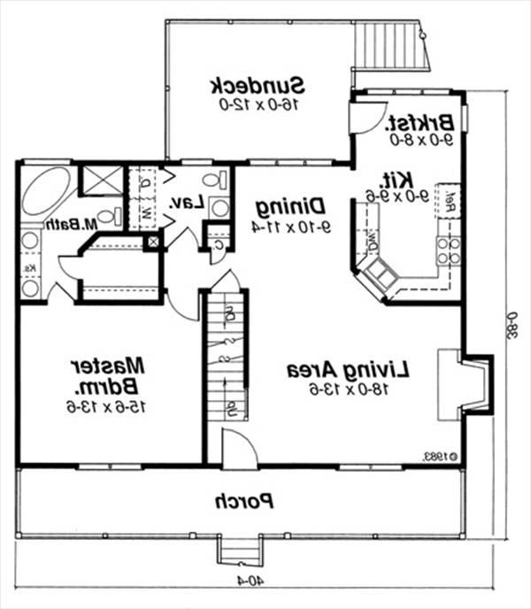 First Floor image of Woodland House Plan